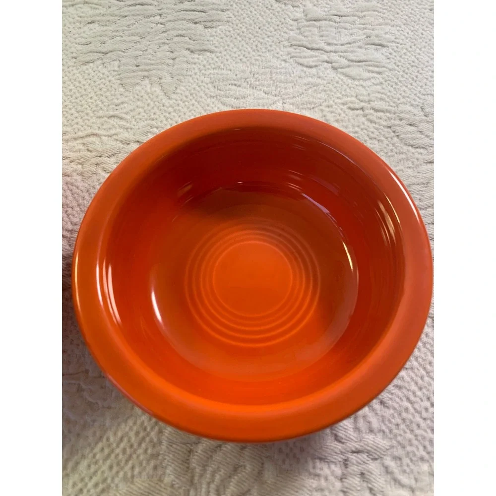 Vintage Fiesta Red Fruit Bowls Set of 2 Homer Laughlin USA HLC 50s 60s 4.75 inch